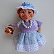 Doll. Souvenir. Little baby doll. Christmas toy, Miniature figurines, Rybinsk,  Фото №1