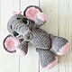 Слоняша Стася. Мягкие игрушки. Юлия Бажина (Varezkahandmade). Интернет-магазин Ярмарка Мастеров.  Фото №2