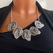 Украшения handmade. Livemaster - original item Necklace stylish metal jewelry, unusual jewelry, boho necklace. Handmade.