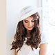 Wedding hat 'Air'. Hats1. Exclusive HATS. LANA ANISIMOVA.. My Livemaster. Фото №6