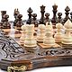 Chess backgammon carved 'Kontrgambit' 50, Harutyunyan. Chess. H-Present more, than a gift!. Online shopping on My Livemaster.  Фото №2