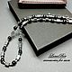 Чокер короткие мужские бусы с гематитом кошачим глазом Стиль. Чокер. accessories for men. Ярмарка Мастеров.  Фото №6