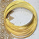 Memory Wire 50 cm for Necklace Gold Wire with Memory, Accessories for jewelry, Solikamsk,  Фото №1