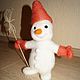 Снеговик. Игрушка на ёлку, Войлочная игрушка, Новосибирск,  Фото №1