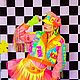 Карнавальный костюм: Neon Pop Art. Карнавальные костюмы. Мастерская 'Костюмерия Шоу'. Интернет-магазин Ярмарка Мастеров.  Фото №2