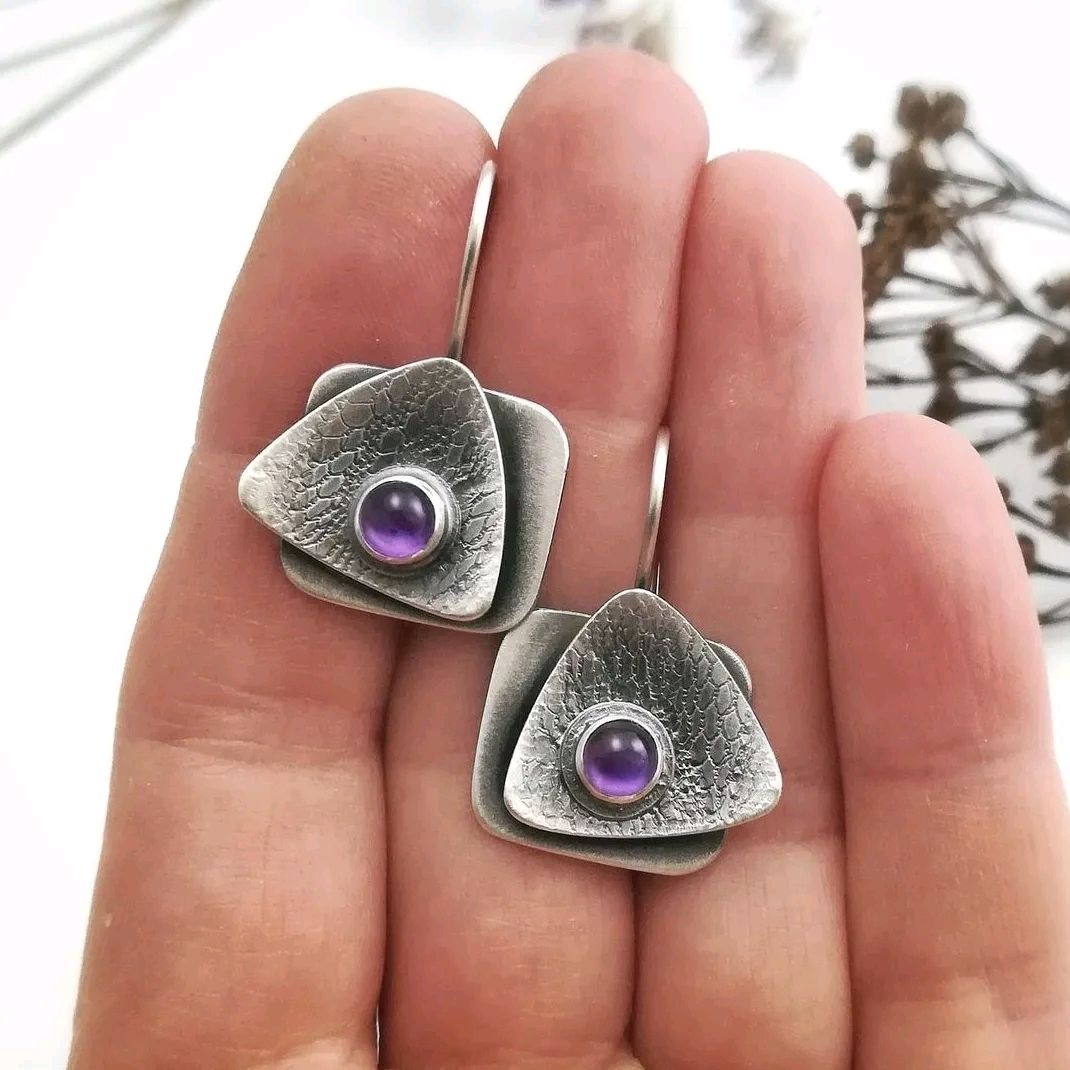 Серебряные серьги с топазами серьги из серебра с натуральными камнями в ...