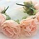 Ободок- венок "Rosa 'Gloire de Dijon'". Ободки. Татьяна Смолянина. Ярмарка Мастеров.  Фото №4