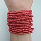 Vintage coral bracelet'. Vintage bracelets. antresol56. Online shopping on My Livemaster.  Фото №2