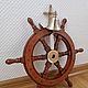 Подарок моряку штурвал и колокольчик подвесной рында. Декоративные панели. Антон. Интернет-магазин Ярмарка Мастеров.  Фото №2