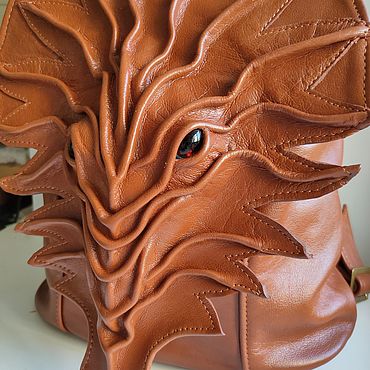 Сумки ручной работы. Ярмарка Мастеров - ручная работа Рыжий рюкзак-дракон. Handmade.