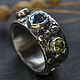 Silver ring with natural stone, silver ring with topaz, Rings, St. Petersburg,  Фото №1