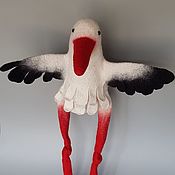 Куклы и игрушки handmade. Livemaster - original item Toy - puppet Stork. Handmade.