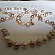 Set of white and lilac pearls, Necklace, Tel Aviv,  Фото №1