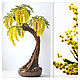 Желтое дерево из бисера, Растения, Кемерово,  Фото №1