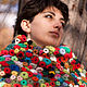 Order Crocheted shawl 'Poppy field' based on Claude Monet. asmik (asmik). Livemaster. . Shawls Фото №3