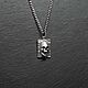 Заказать Подвеска с черепом квадратная из серебра 925. Rhyton Jewelry. Ярмарка Мастеров. . Подвеска Фото №3