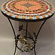 Wrought iron table with mosaic 'Cave of Ali Baba'. Tables. Marjana. Online shopping on My Livemaster.  Фото №2