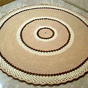 Для дома и интерьера handmade. Livemaster - original item Carpets: a large crocheted round rug made of cord. Handmade.