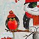  "Зима где-то...тут" миниатюра маслом. Картины. Картины LanArt. Ярмарка Мастеров.  Фото №4