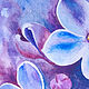  ' Lilac branch' watercolor drawing. Pictures. flamemilady. My Livemaster. Фото №6