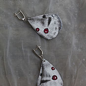 Украшения handmade. Livemaster - original item Butterfly earrings made of Apollo leather. Handmade.