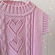 Заказать Жилет детский вязаный сердечный для девочки. VA kids knitwear. Ярмарка Мастеров. . Жилет Фото №3