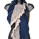  milled 'Feather of the blue bird'. Scarves. The author felt Nad-Korableva. Online shopping on My Livemaster.  Фото №2