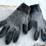 Аксессуары handmade. Livemaster - original item Men`s felted gloves. Handmade.