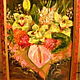 Oil painting ' Flowers '. Pictures. Picture&miniature lacquer painting. My Livemaster. Фото №6