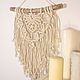 Панно макраме. Панно макраме. Элеонора Макраме(Macrame design) (eleonora-stepanova). Интернет-магазин Ярмарка Мастеров.  Фото №2