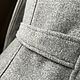 Винтаж: Длинный жакет из шерсти с кашемиром. Светло-серый. Пиджаки винтажные. Vintage-bazaar. Ярмарка Мастеров.  Фото №4