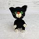 Black cat crocheted, Amigurumi dolls and toys, Balashikha,  Фото №1