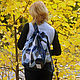 Backpack denim Stereometry. Backpacks. bRucksack. Online shopping on My Livemaster.  Фото №2