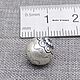 Бусина из серебра 925 пробы Karen Hill tribe silver, 9-14 мм. Бусины. СОТВОРИ • камни • бусины • фурнитура. Ярмарка Мастеров.  Фото №6