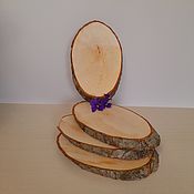 Материалы для творчества handmade. Livemaster - original item saw cut wood: Alder oval cuts .. Handmade.