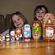 Russian dolls 'Teremok' painting on wood. Dolls1. Original painted Souvenirs and gift. Online shopping on My Livemaster.  Фото №2