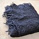 Down shawl, knitted openwork shawl, black down shawl. Shawls. FuxiList  knitting. My Livemaster. Фото №6