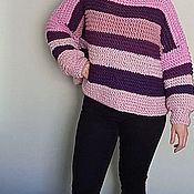 Одежда handmade. Livemaster - original item Knitted Jumpers: Violet. Handmade.