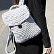 Рюкзак серый. Рюкзаки. Woolcraft. Ярмарка Мастеров.  Фото №6