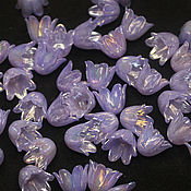 Материалы для творчества handmade. Livemaster - original item Beads Flowers 10mm Lilac 1 piece Acrylic. Handmade.