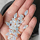 6*12 мм, AB, Опаловые бриолеты, бусины капли, 10 штук. Бусины. Валерия (flowerbead). Интернет-магазин Ярмарка Мастеров.  Фото №2