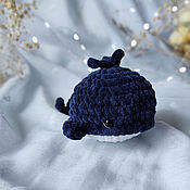 Куклы и игрушки handmade. Livemaster - original item Whale knitted dark blue. Handmade.