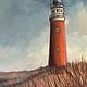 Картина для интерьера Маяк Картина Маслом морской пейзаж с маяком, Картины, Кемерово,  Фото №1