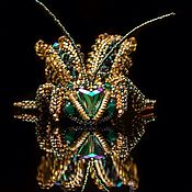 Украшения handmade. Livemaster - original item Grasshopper brooch/pendant from the ammolite. Handmade.