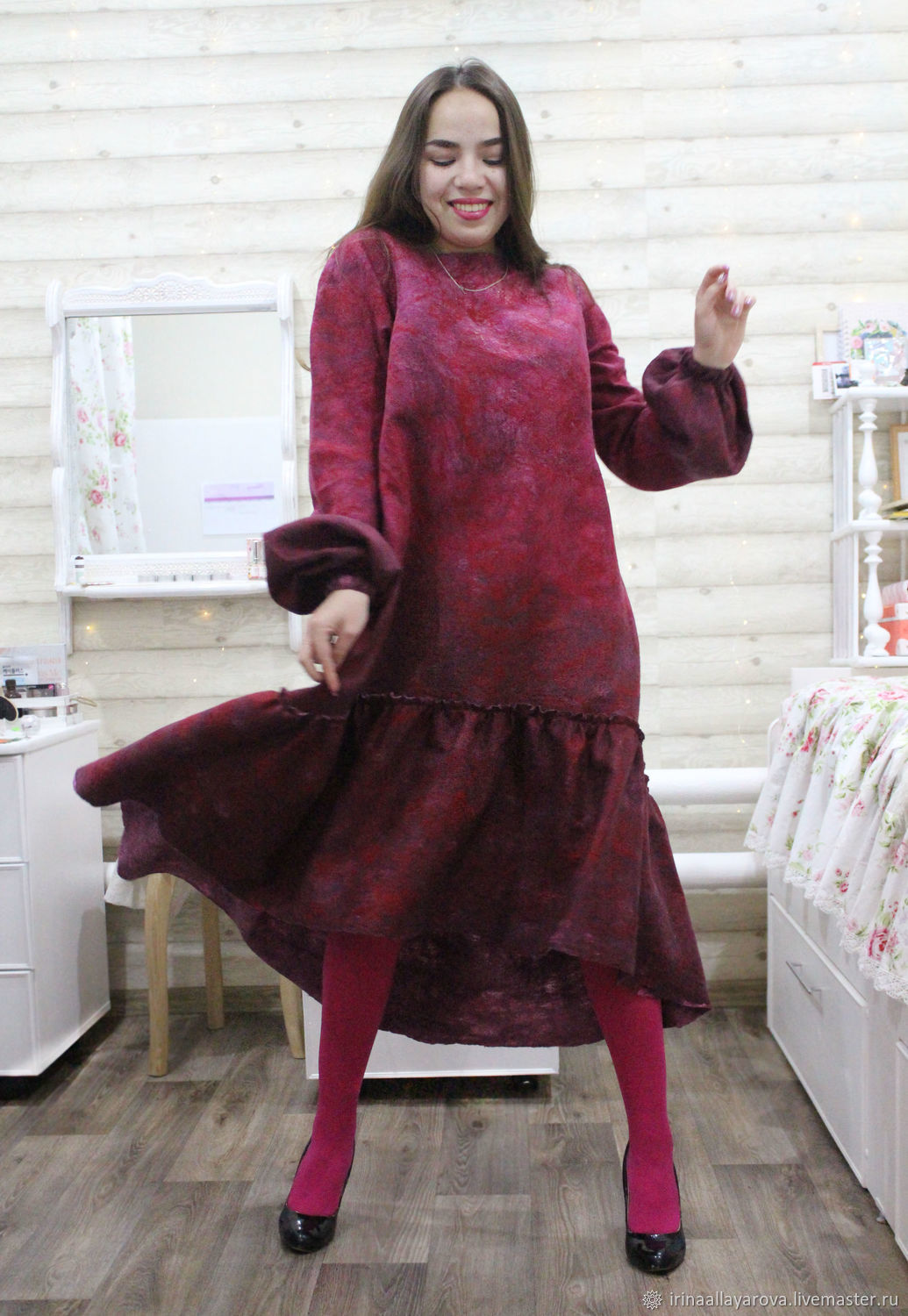 Dress felted 'BERRY MIX', Dresses, Verhneuralsk,  Фото №1
