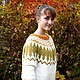 Кардиган "Лавровый лист" в стиле Lopapeysa. Кардиганы. Violas Design. Ярмарка Мастеров.  Фото №5