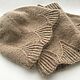Hat and snood Golden sand, set of accessories, mink down, lurex, Headwear Sets, Voronezh,  Фото №1