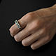 Кольцо Rectangular Signet Ring. Кольцо-печатка. The Vale of Tears. Ярмарка Мастеров.  Фото №5
