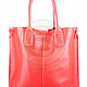 Womens leather handbag Julia red, Classic Bag, St. Petersburg,  Фото №1