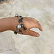 Bracelet 'Mouse story'. Silver, Baroque pearl. Chain bracelet. BENANDLU. My Livemaster. Фото №4